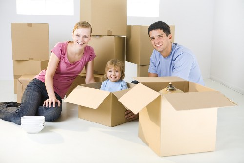 Student removals team loading boxes and furniture for a Waterloo move