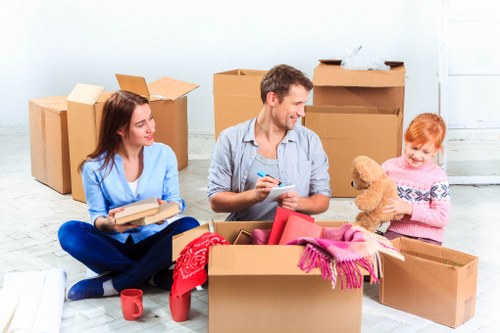 Student move preparation with labelled boxes and essentials for Waterloo