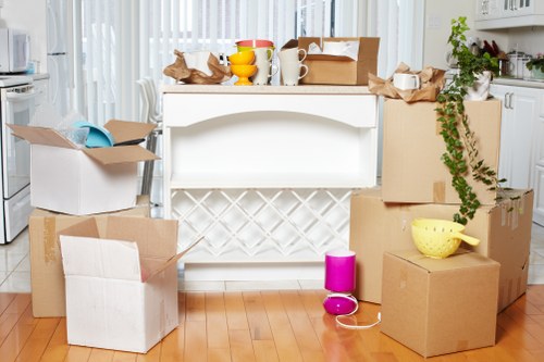 A professional moving vehicle prepared for a Waterloo property move