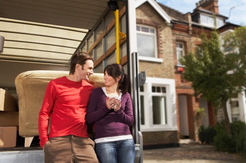 Example Waterloo flat move with boxes and furniture for quote estimate