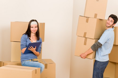 Local moving truck helping with condo and apartment access in Waterloo