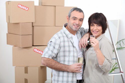 Household items being loaded for a local move in Waterloo